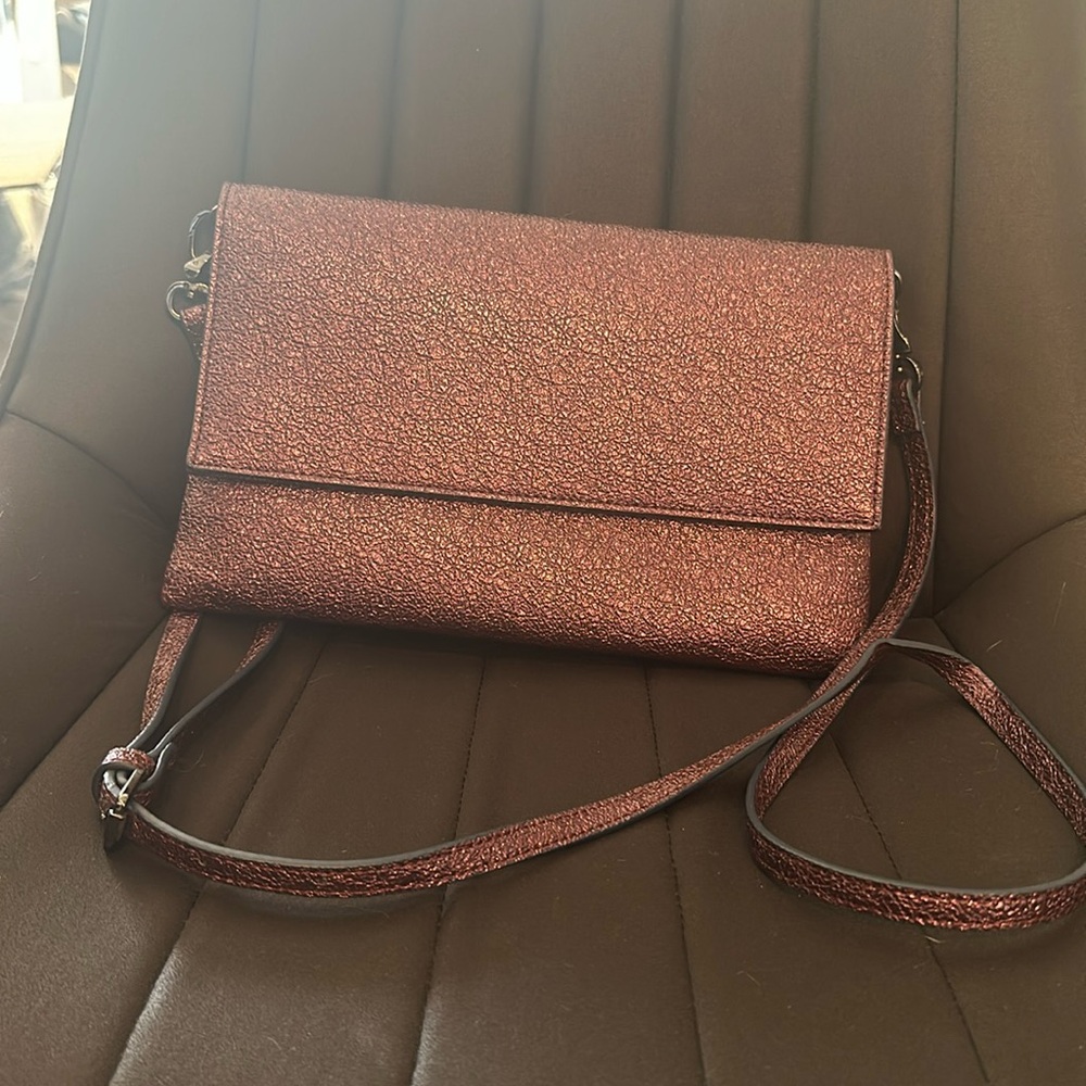 Purple clutch/ cross body